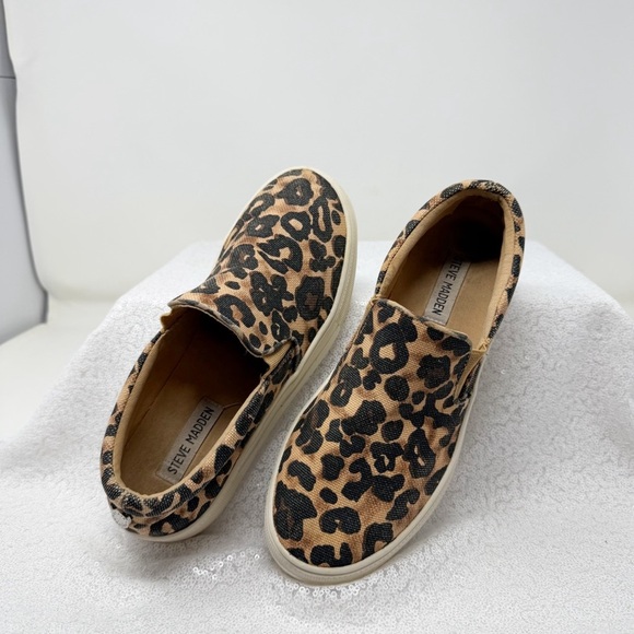 Steve Madden Gills- women’s brown Leopard Sneakers Casual 7.5 women’s. - Picture 3 of 16